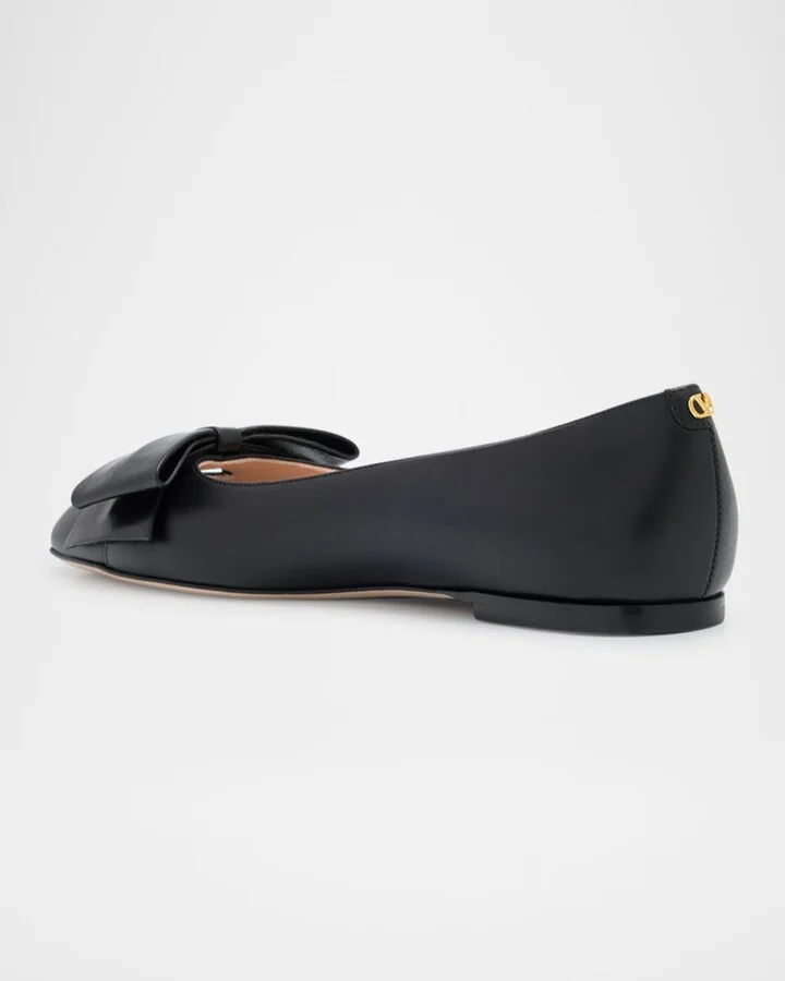Bowow Leather Ballerina Flats - Image 3