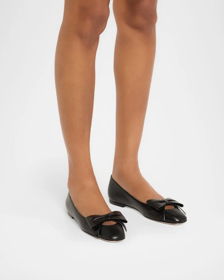 Bowow Leather Ballerina Flats - Image 5
