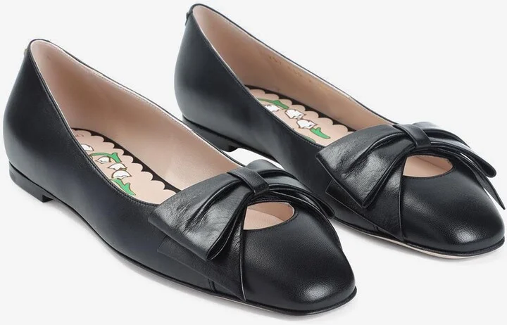 Bowow Leather Ballet Flats - Image 2