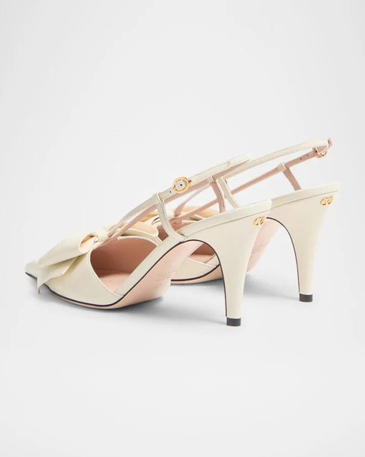 Bowow Leather Slingback Pumps - Image 3