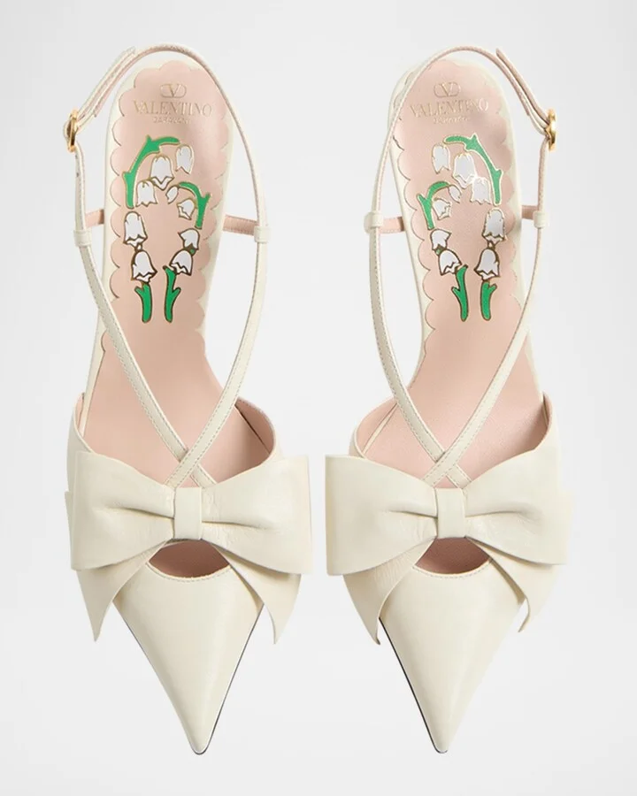 Bowow Leather Slingback Pumps - Image 4