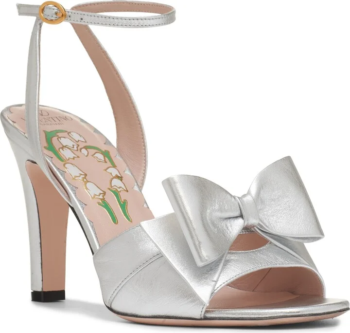 Bowow Metallic Ankle Strap Sandal