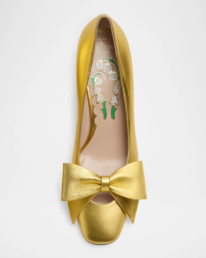 Bowow Metallic Leather Pumps - Image 3