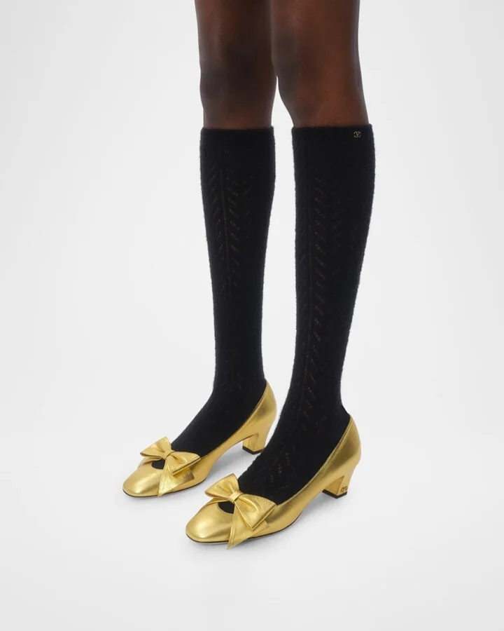 Bowow Metallic Leather Pumps - Image 5