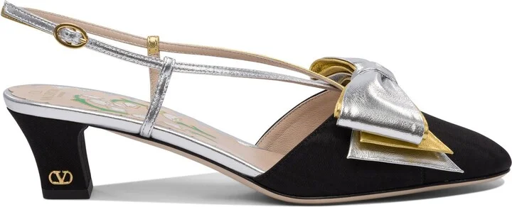 Bowow Moirè 45 Mm Heeled Shoes Black