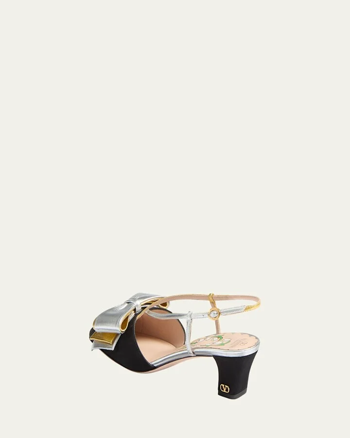 Bowow Moire 45MM Slingback Pumps - Image 3