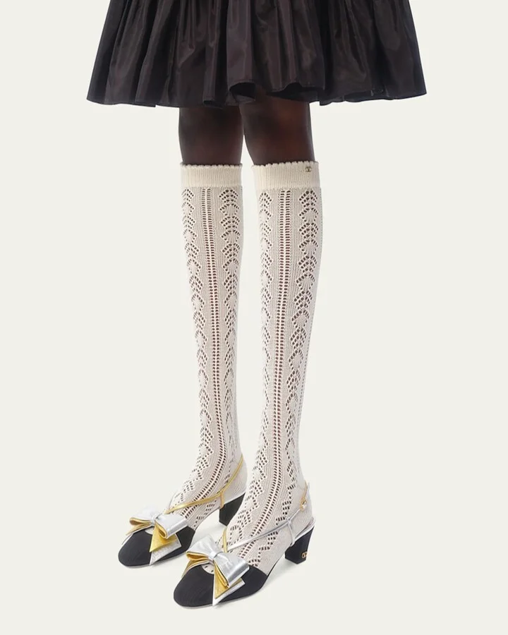 Bowow Moire 45MM Slingback Pumps - Image 7