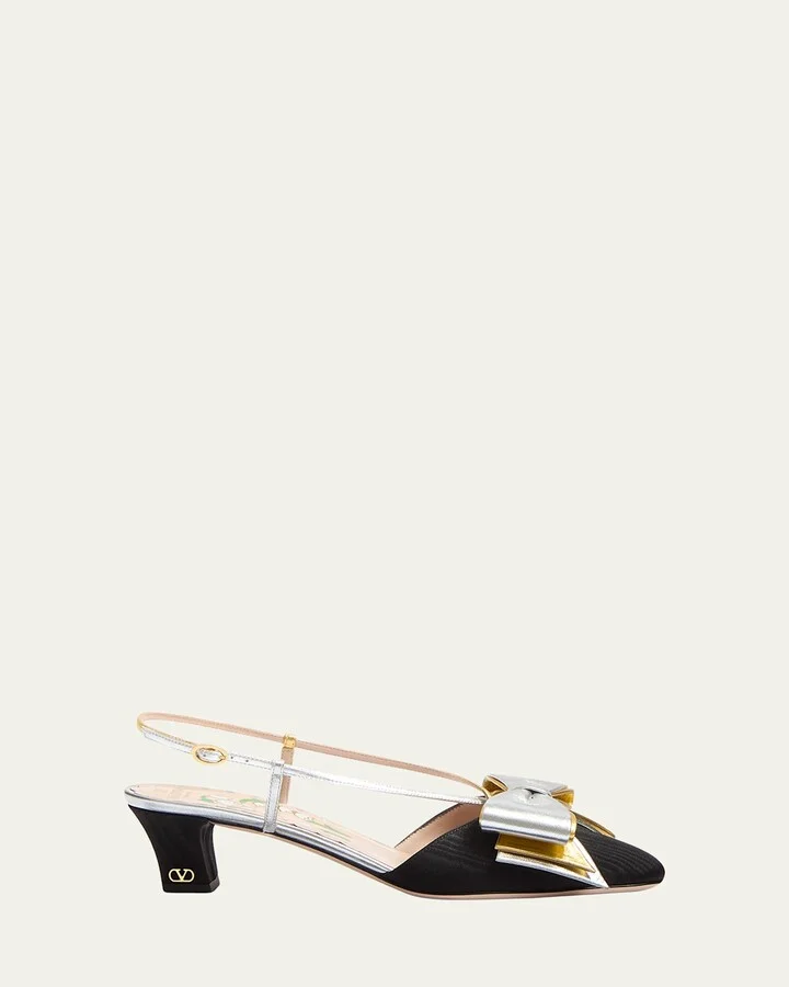 Bowow Moire 45MM Slingback Pumps