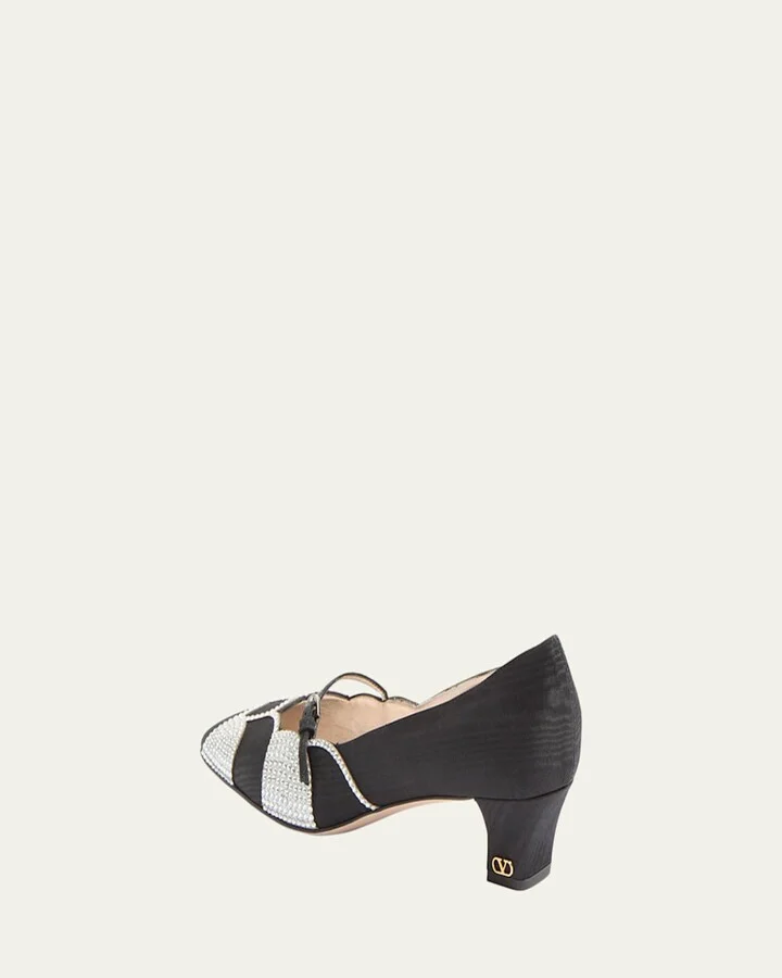 Bowow Moire Strass Pumps - Image 4