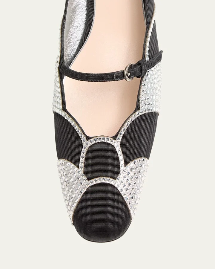 Bowow Moire Strass Pumps - Image 8