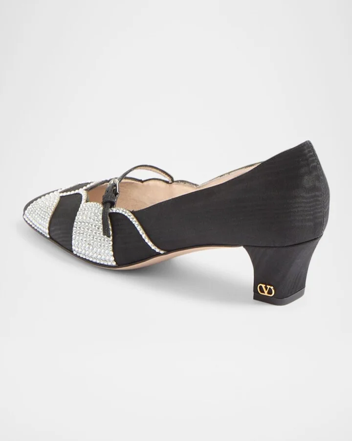 Bowow Moire Strass Pumps - Image 4