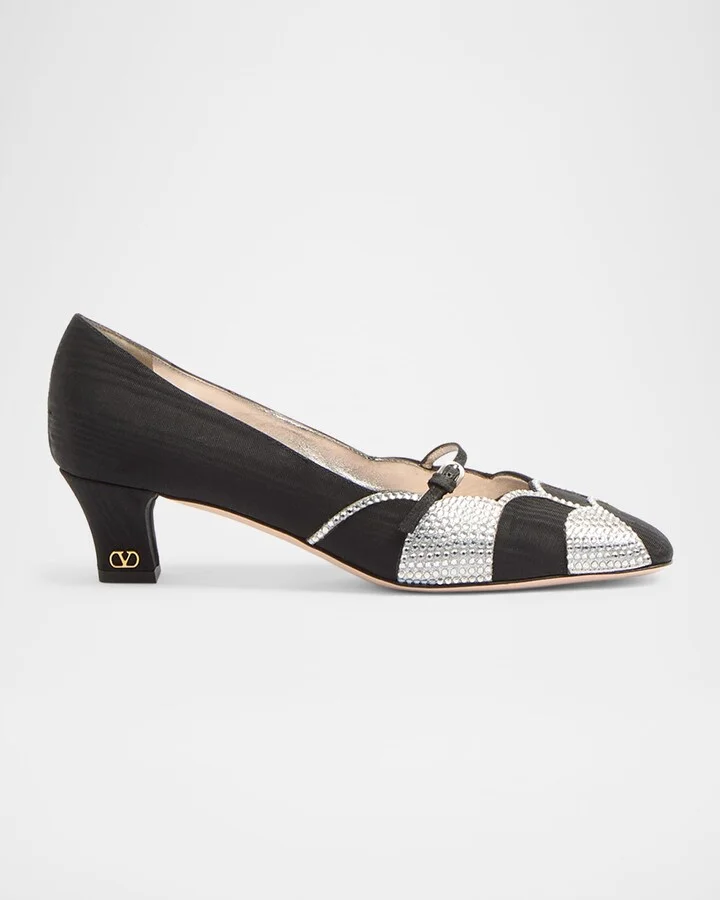 Bowow Moire Strass Pumps