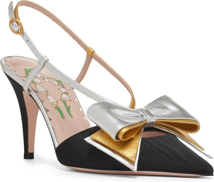 Bowow Pointed Toe Slingback Pump