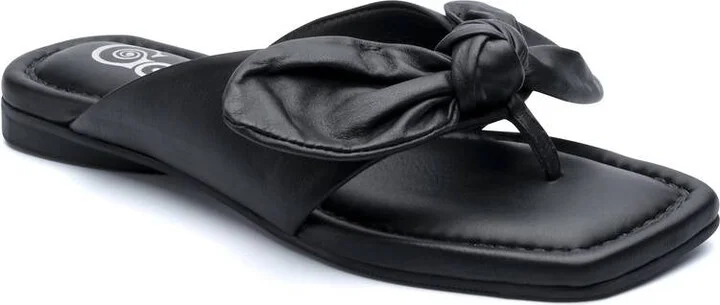 Bowthong Sandal In Black