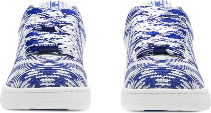 Box checked leather sneakers - Image 2