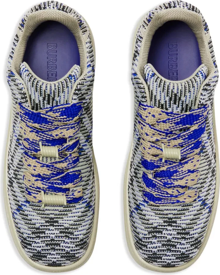 Box checked sneakers - Image 4