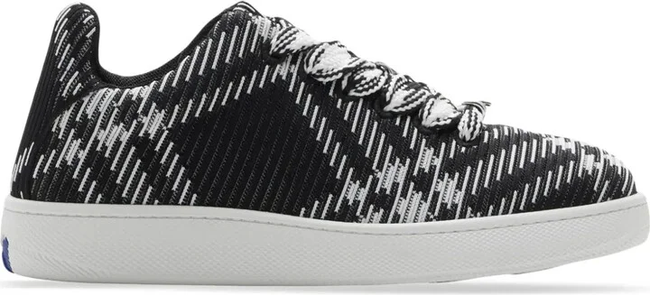 Box checked sneakers