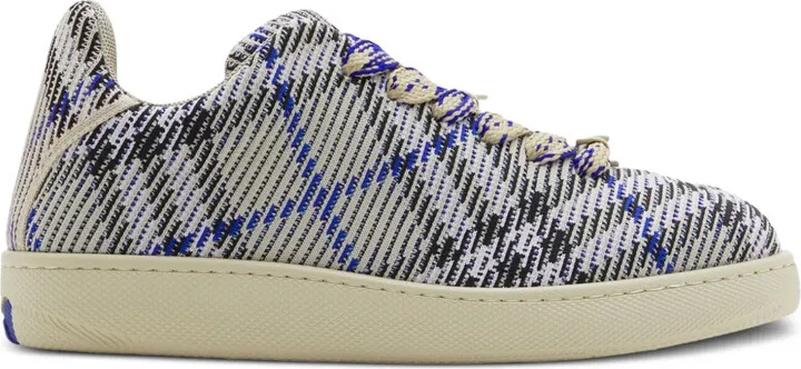 Box checked sneakers