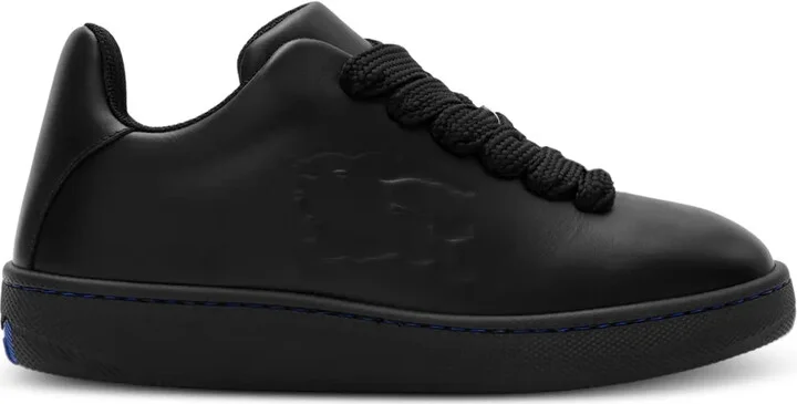 Box leather sneakers