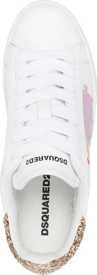 Boxer contrast-stitch sneakers - Image 4