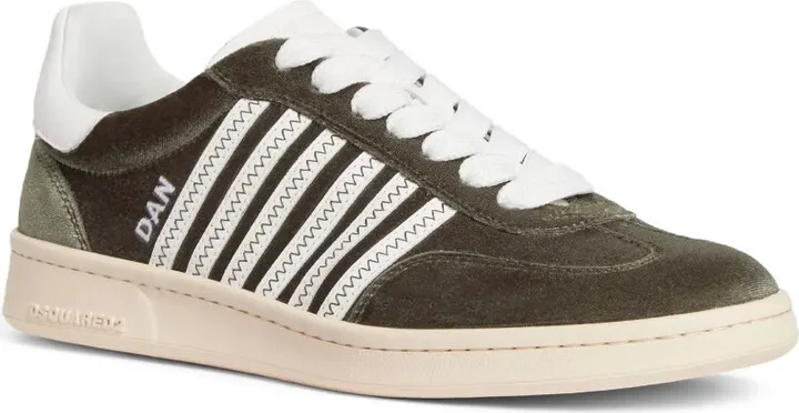 Boxer velvet low-top sneakers - Image 2