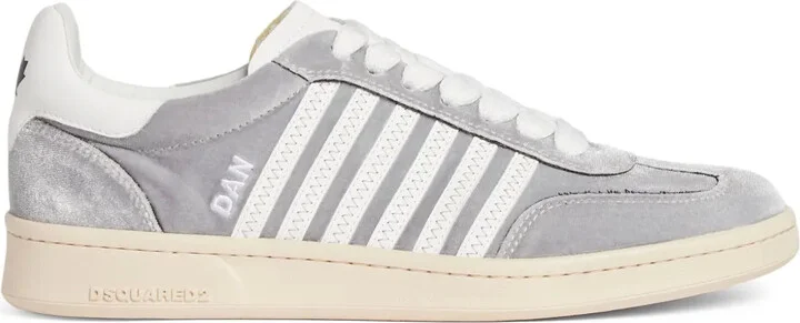 Boxer velvet low-top sneakers