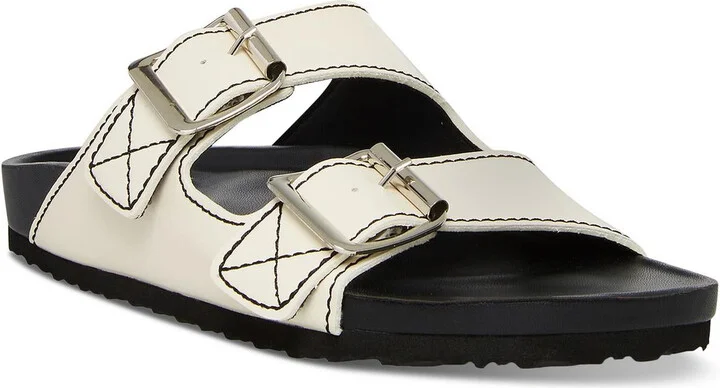 Boxer Womens Patent Leather Summer Slide Sandals