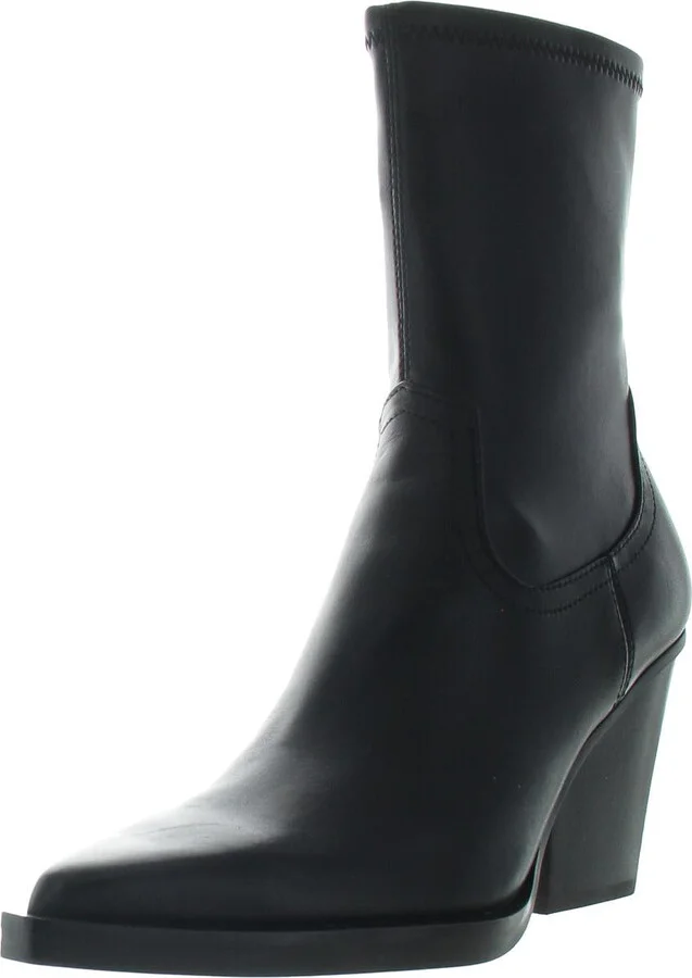 Boyd Womens Leather Block Heel Booties