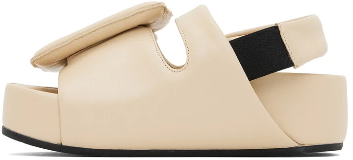 BOYY Beige Puffy Platform Sandal - Image 3