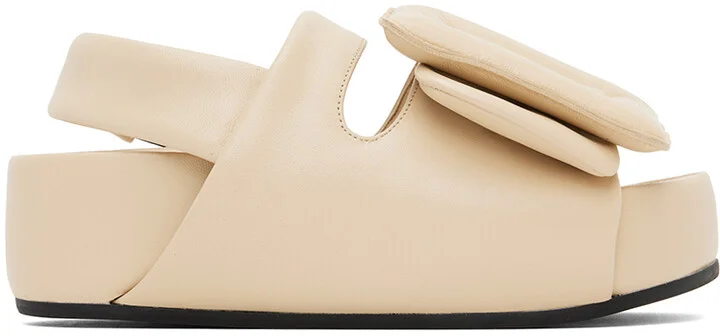 BOYY Beige Puffy Platform Sandal