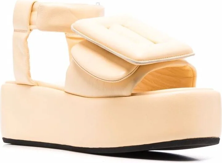 Boyy Puffy Platform Leather Sandals - Image 3