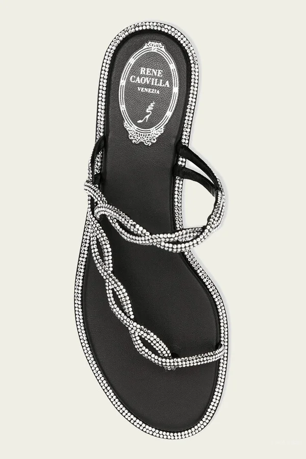 Braid Flat Sandal 10 in Black - Image 4