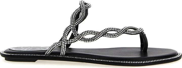 Braid Sandals Black