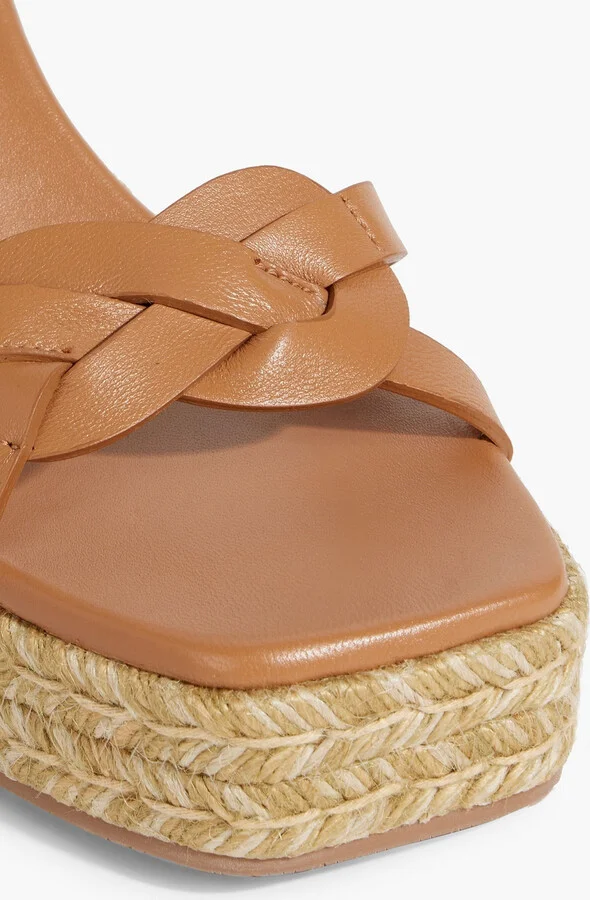 Braida Max leather espadrille wedge sandals - Image 4