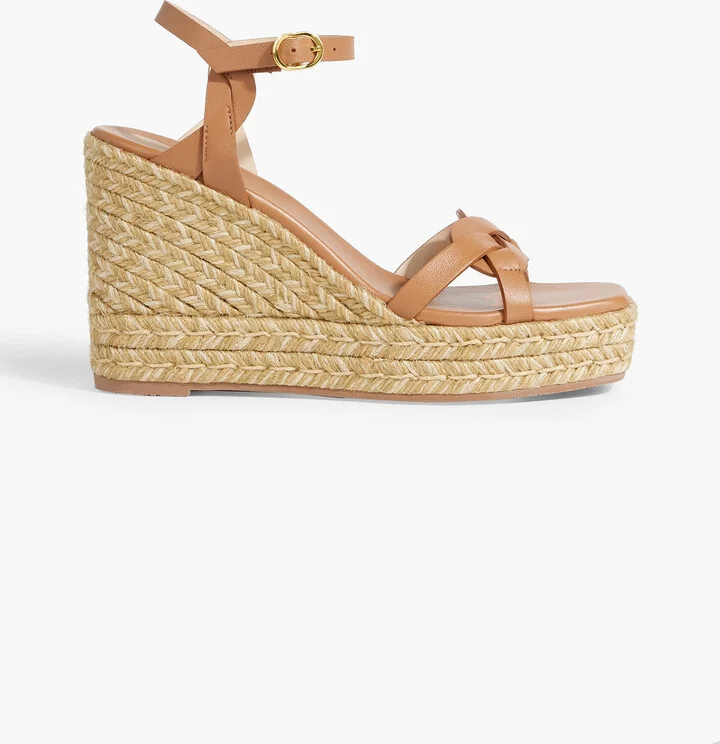 Braida Max leather espadrille wedge sandals