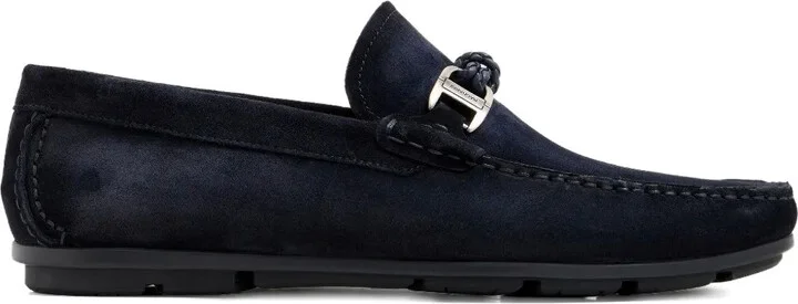 Braided-Buckle Loafers