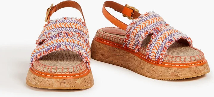 Braided cord slingback sandals - Image 2