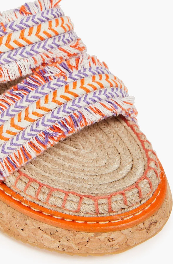 Braided cord slingback sandals - Image 4