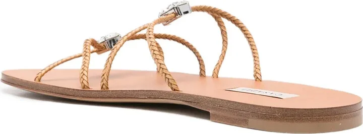 Braided Crystal-Embellished Slides - Image 3