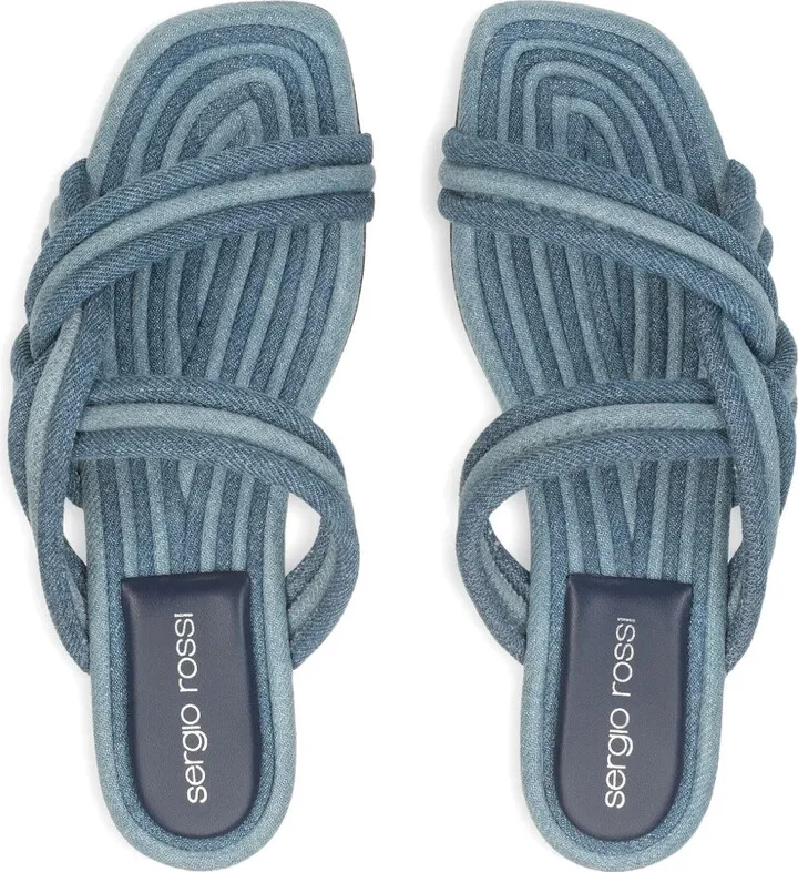 Braided Denim Sandals - Image 4