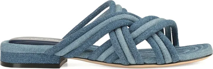 Braided Denim Sandals