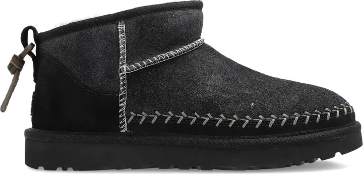Braided-Detail Leather Boots