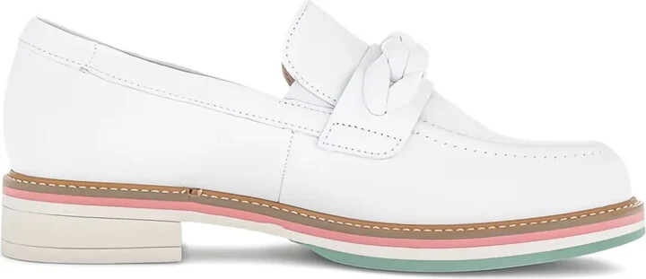 Braided-Detail Leather Loafers