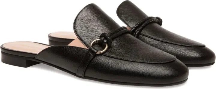 Braided-Detail Leather Slippers - Image 2