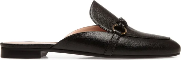 Braided-Detail Leather Slippers