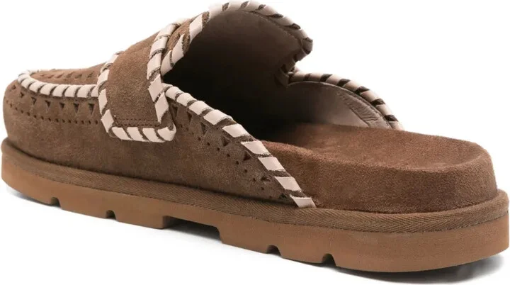 Braided-Detail Suede Mules - Image 3