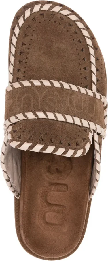 Braided-Detail Suede Mules - Image 4