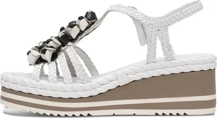 Braided-Detail Wedge Sandals - Image 4