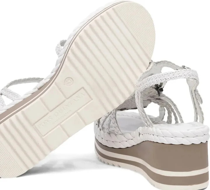 Braided-Detail Wedge Sandals - Image 5