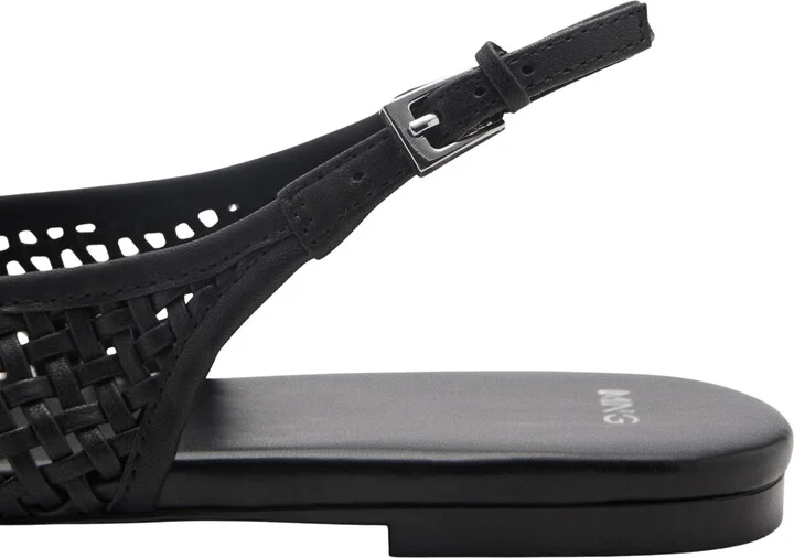 Braided Faux Leather Slingback Flat - Image 3